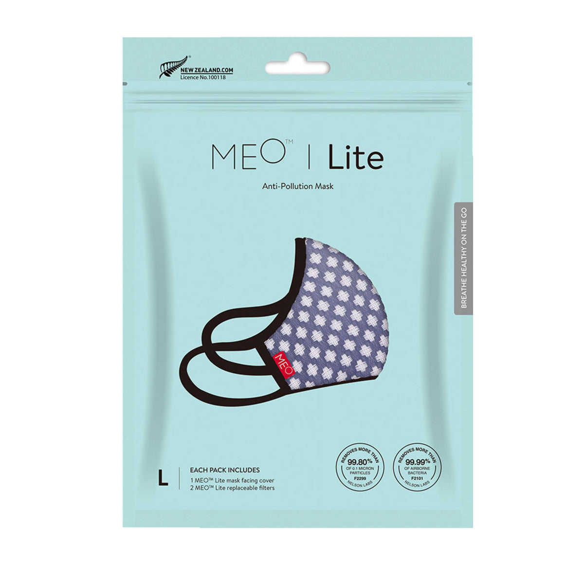 MEO - Lite Face Mask Blue Stitch