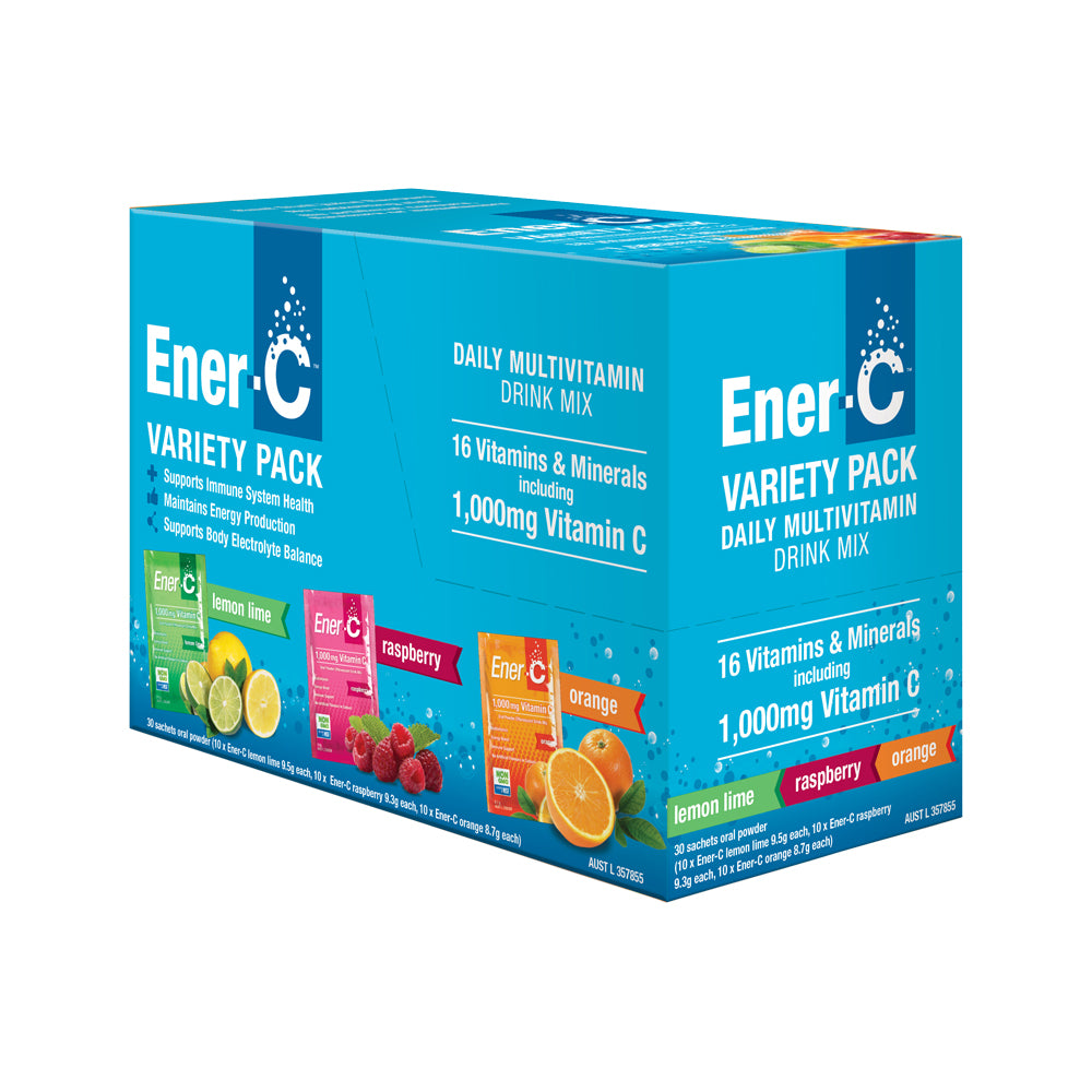 Martin & Pleasance - Ener-C Daily Multivitamin Drink Mix (1000mg Vitamin C) Variety Pack Sachet