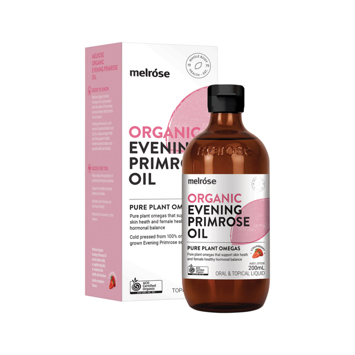 Melrose - Organic Evening Primrose Oil Strawberry