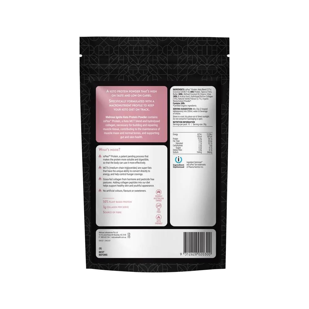 Melrose - Ignite Keto Protein Powder Creamy Vanilla
