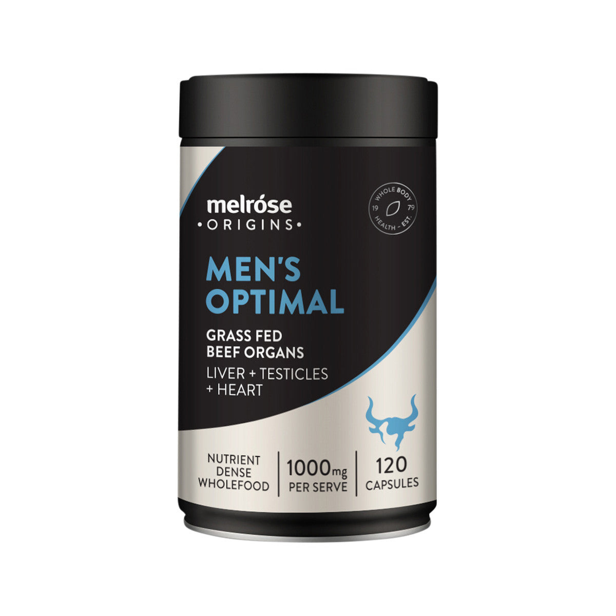 Melrose - Origins Mens Optimal (Grass Fed Beef Organs 1000mg: Liver + Testicles + Heart)