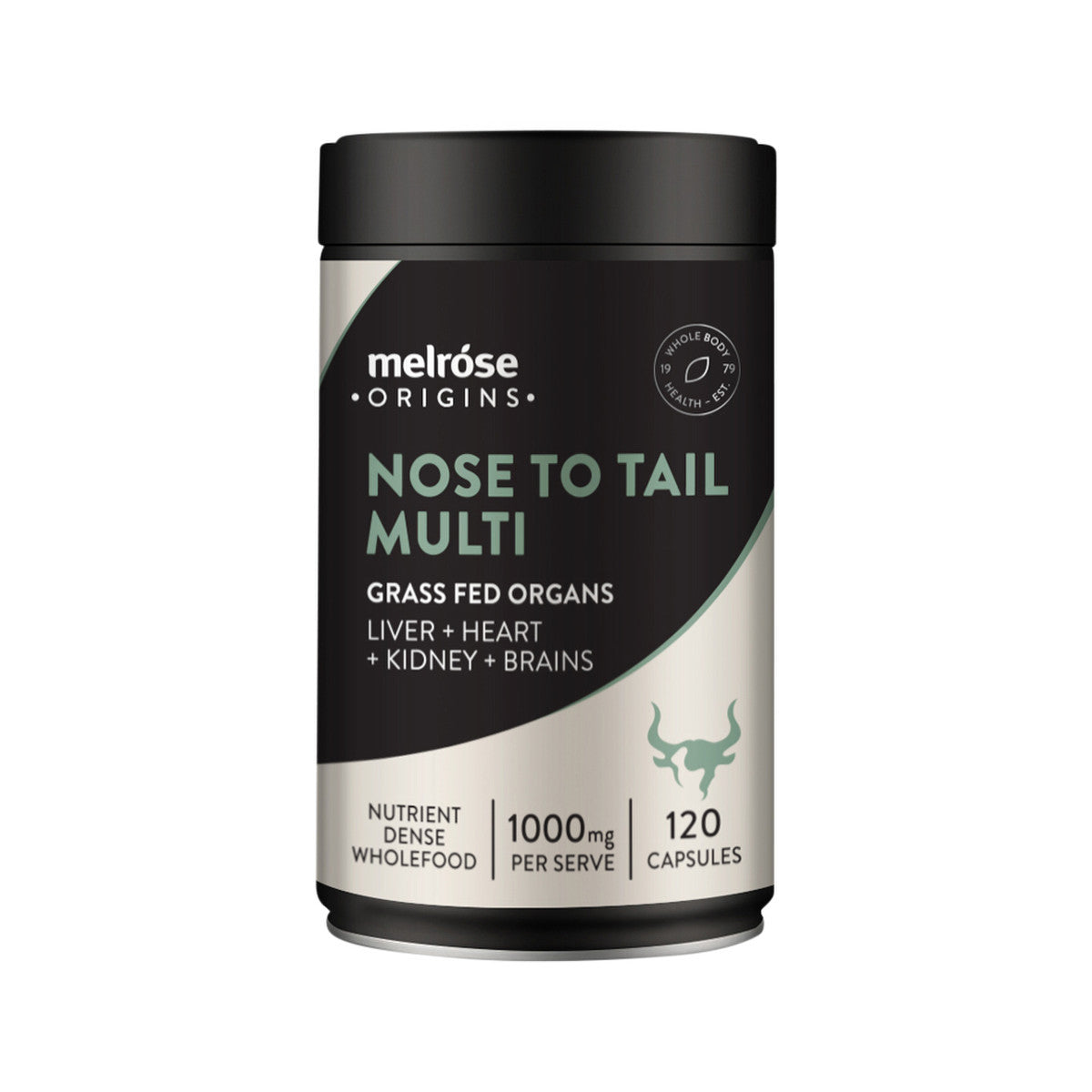 Melrose - Origins Nose To Tail Multi (Grass Fed Organs 1000mg: Liver + Heart + Kidney + Brains)