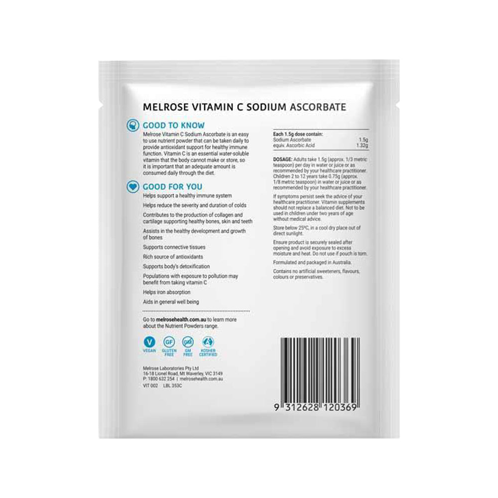 Melrose - Vitamin C Sodium Ascorbate 125g