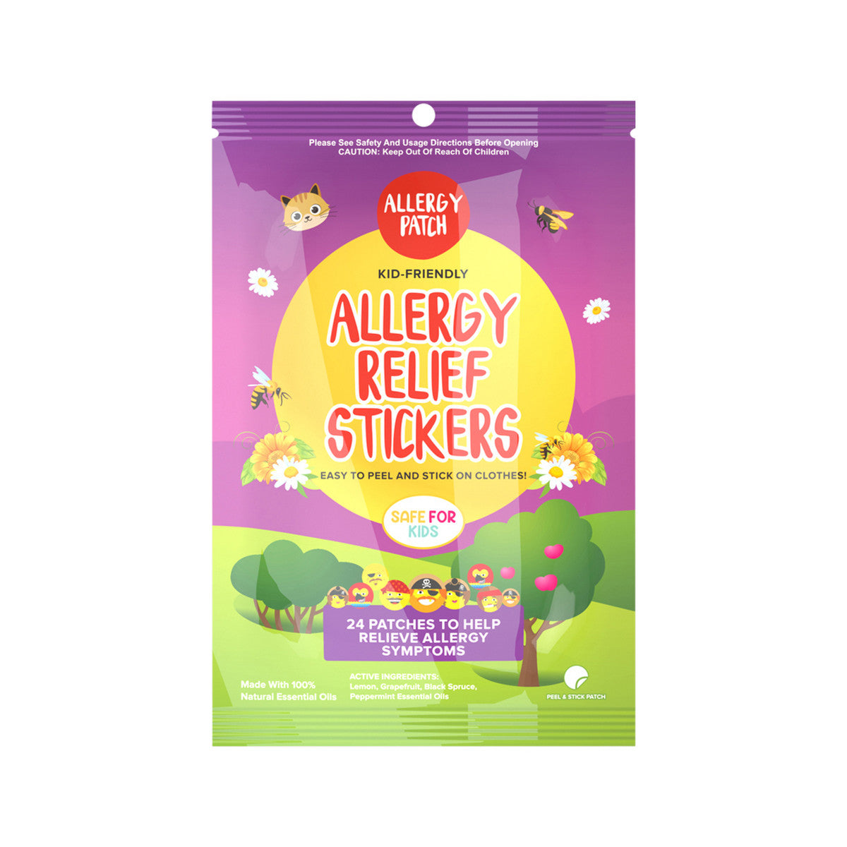 NATPAT - AllergyPatch Organic Allergy Relief Stickers x 24 Pack