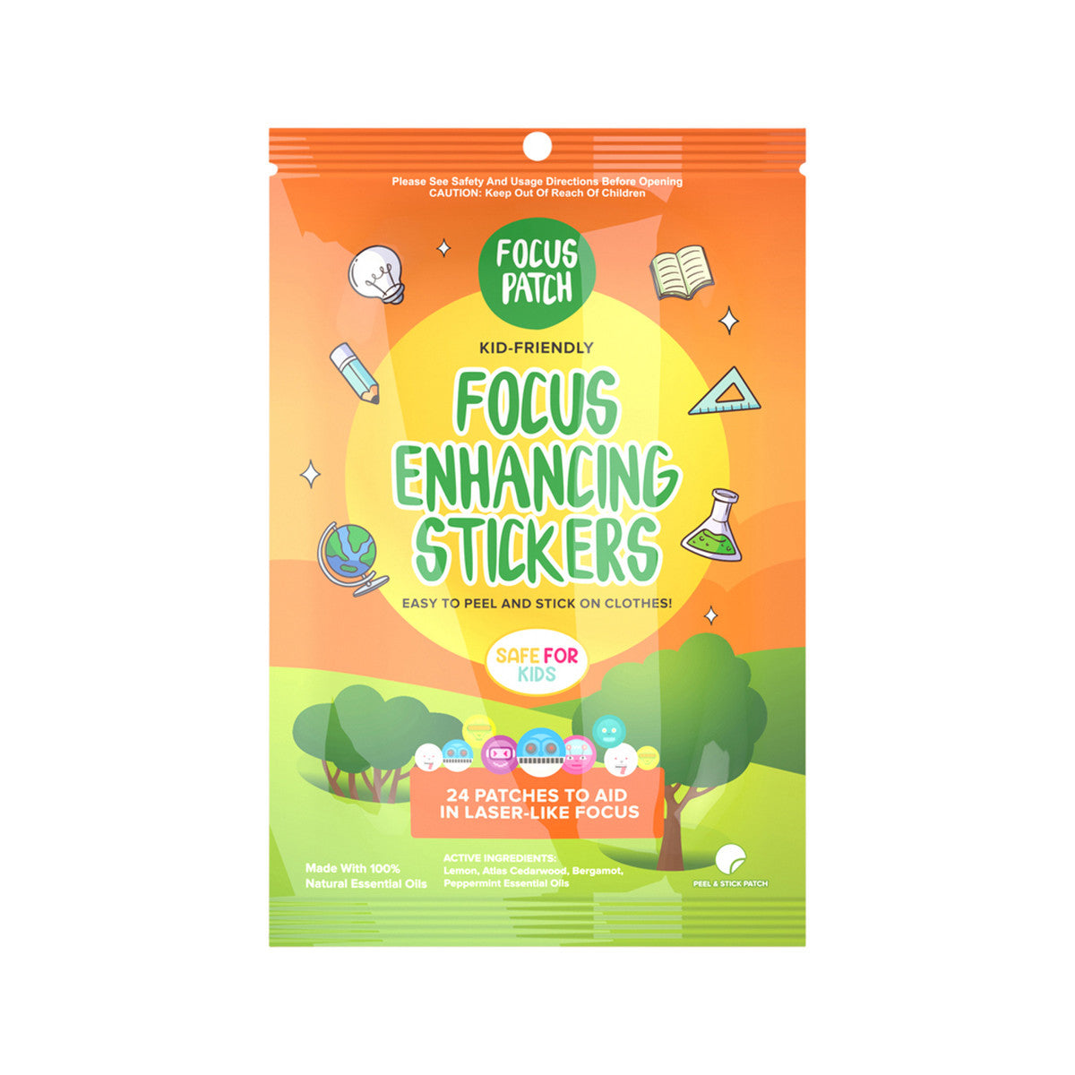 NATPAT - Organic Focus Stickers x 24 Pack