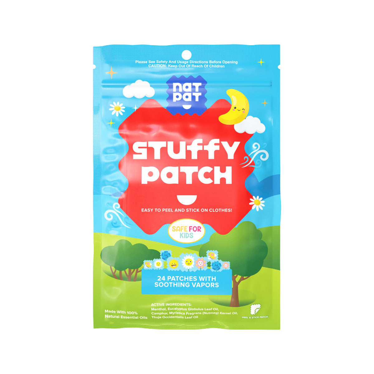NATPAT - StuffyPatch Organic Stickers x 24 Pack