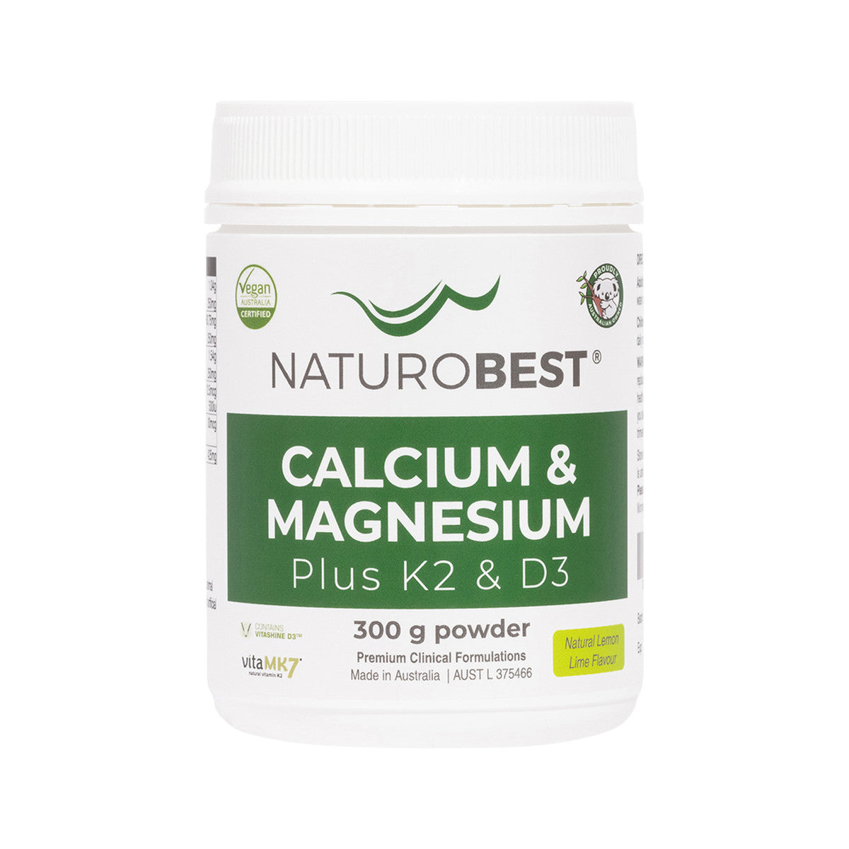 NATUROBEST CALCIUM AND MAGNESIUM PLUS K2 AND D3 150G
