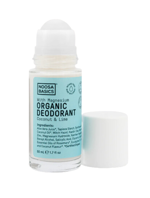 Noosa Basics - With Magnesium/ Bi-Carb Free - Coconut & Lime Organic Deodorant