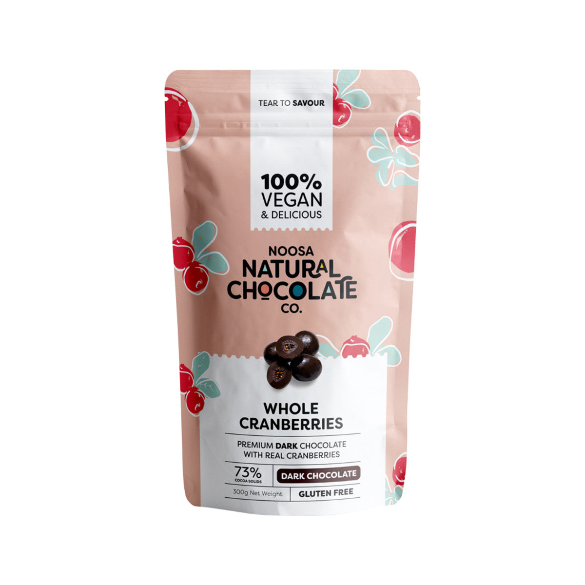 Noosa Natural Chocolate Co. - Dark Chocolate Whole Cranberries