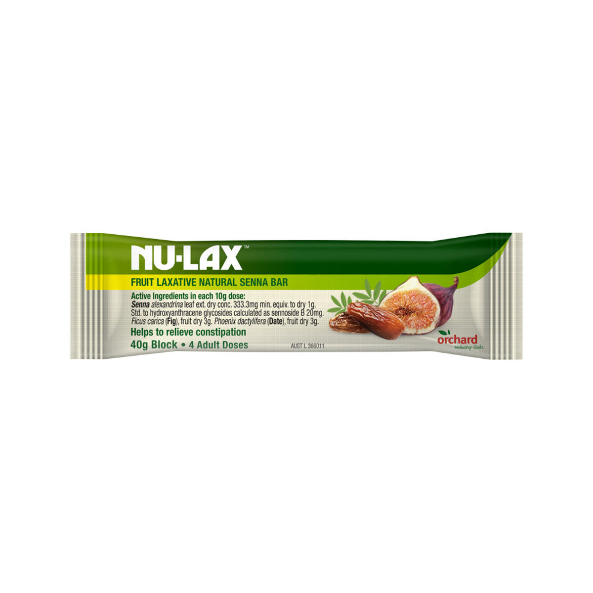 Nu-Lax - Bar Fruit Laxative with Natural Senna