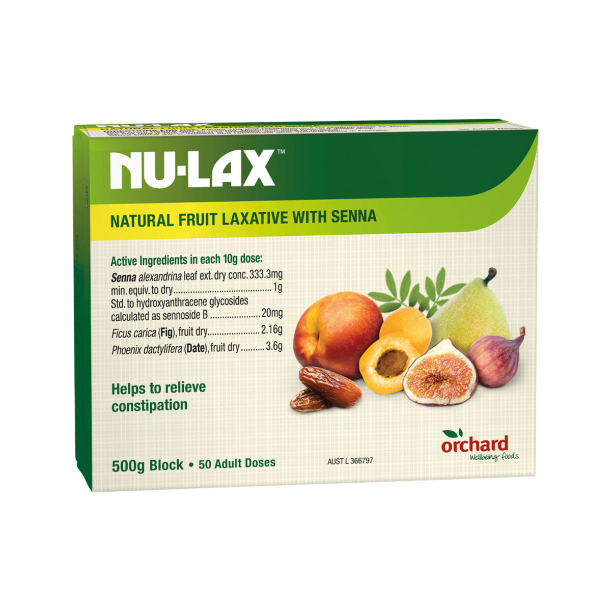 Nu-Lax - Natural Fruit Laxative with Natural Senna Block
