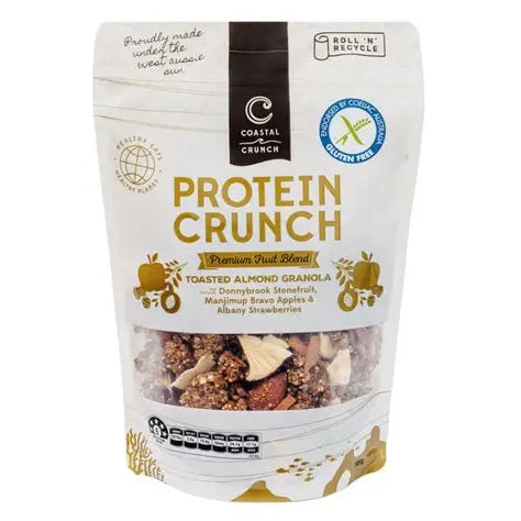 Coastal Crunch Protein Crunch Toasted Almond Fruit Blend Granola Gluten Free 320g
