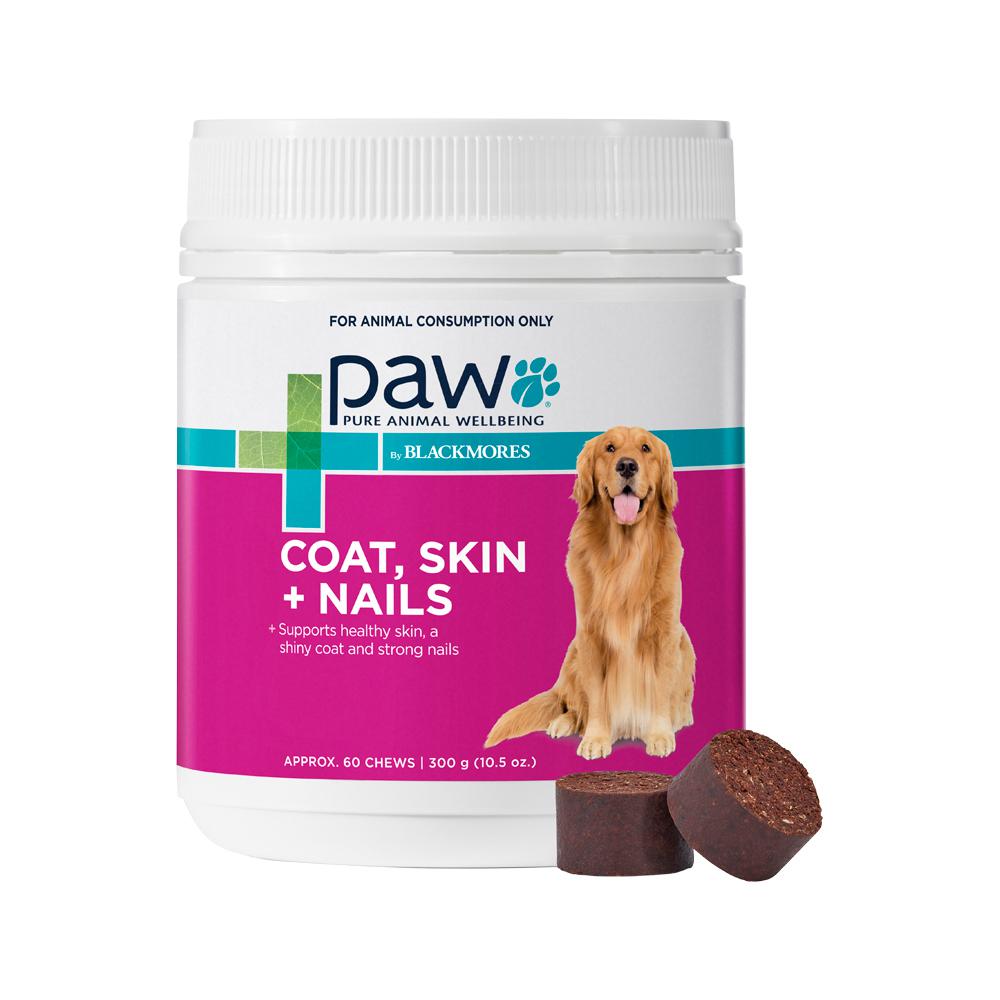 PAW By Blackmores - Coat Skin + Nails (For Dogs approx 60 Chews) 300g