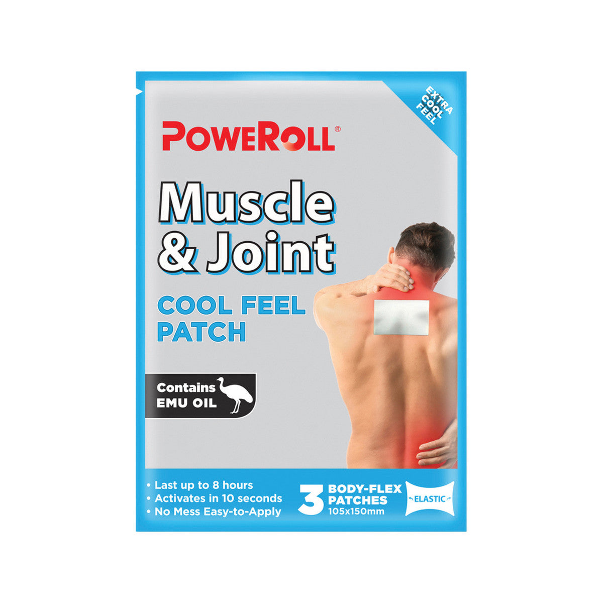 Glimlife - PoweRoll Muscle and Joint Patch Cool x 3pk