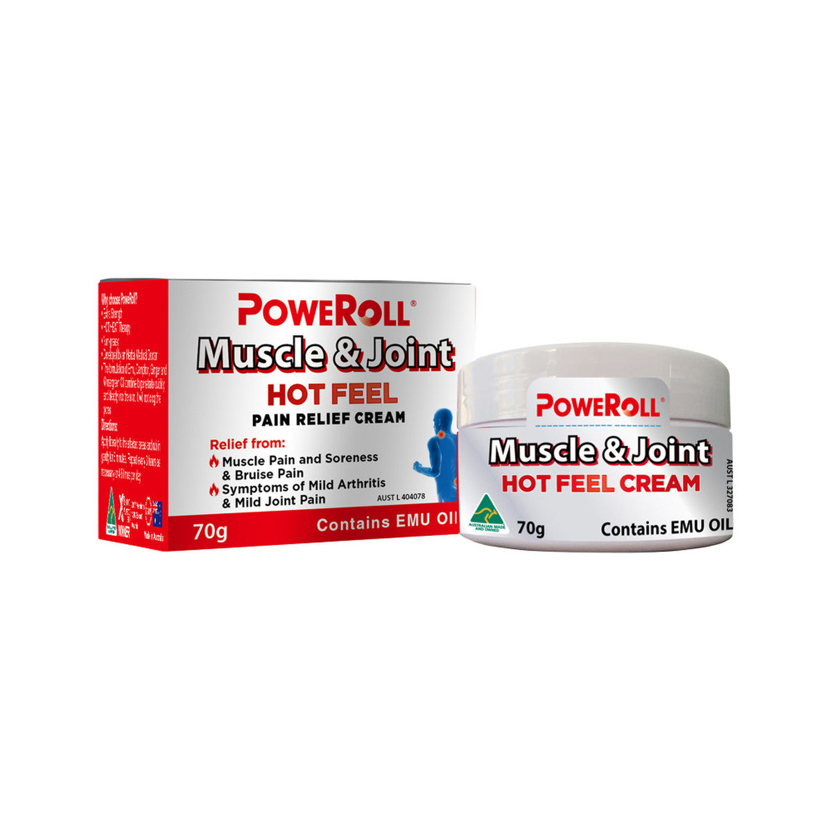 Glimlife - PoweRoll Pain Relief Oil Plus (Hot) Cream