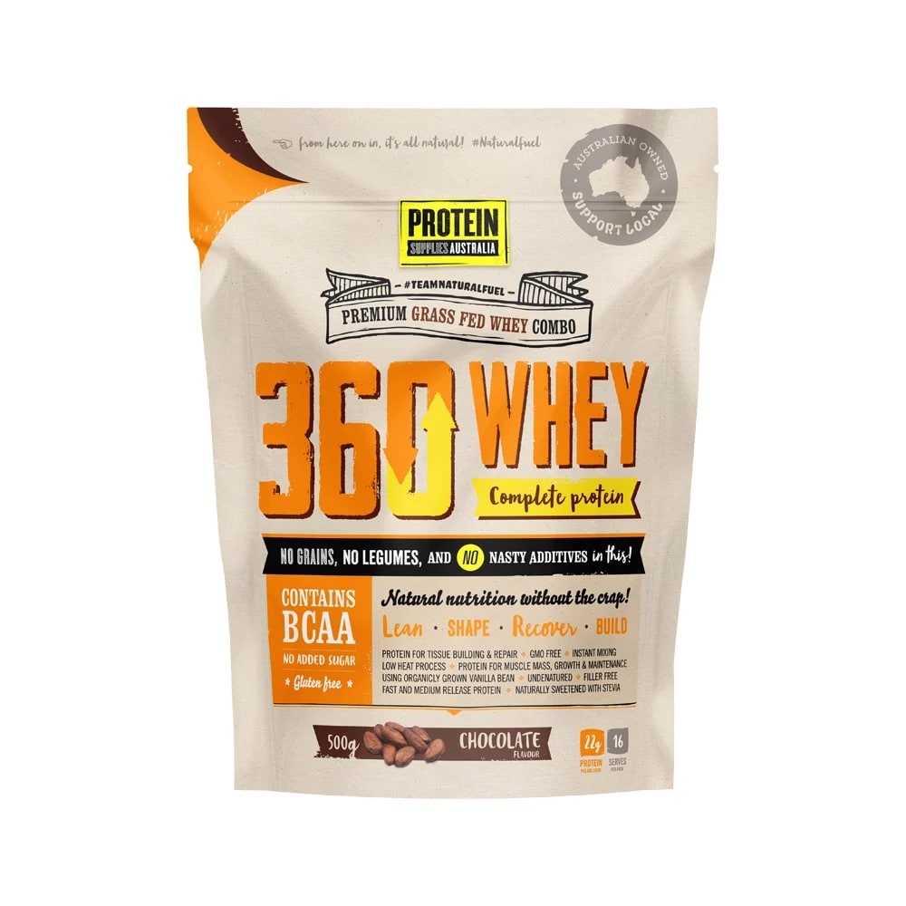 Protein Supplies Australia - Protein 360 Whey (Complete Protein with BCAA) Chocolate