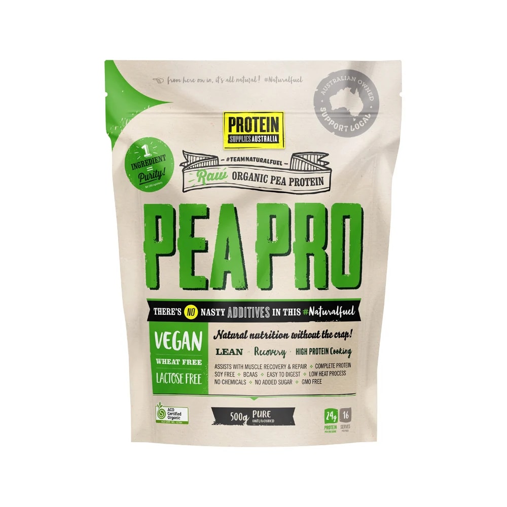 Protein Supplies Australia - Protein Pea Pro (Raw Organic Pea Protein) Pure