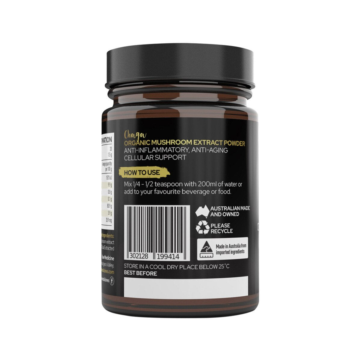 Raw Medicine - Organic Mushroom Extract Chaga
