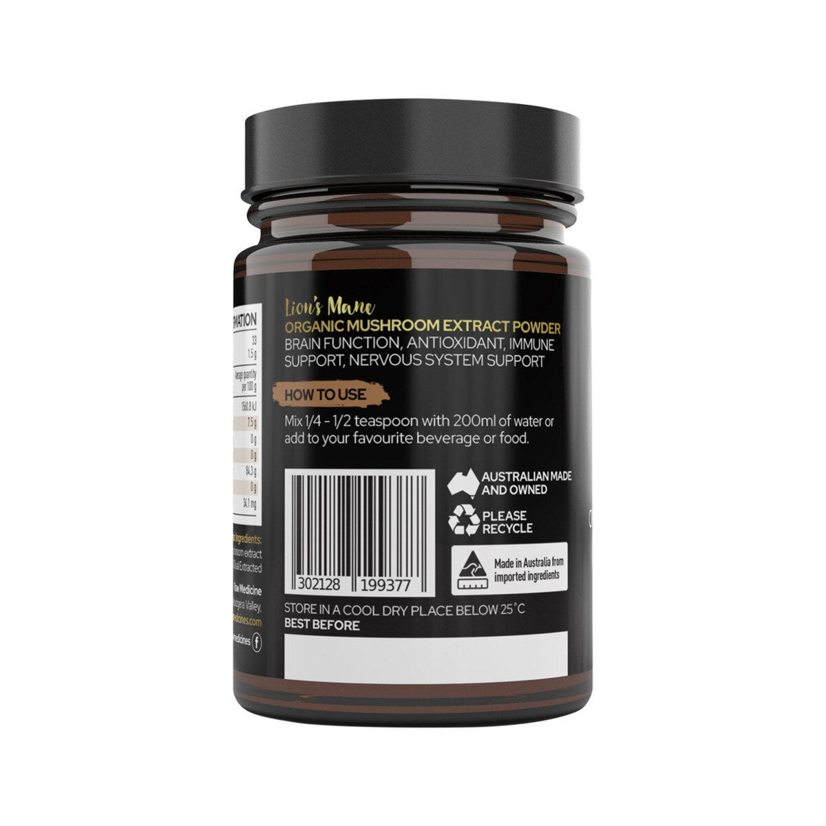 Raw Medicine - Organic Mushroom Extract Lion's Mane