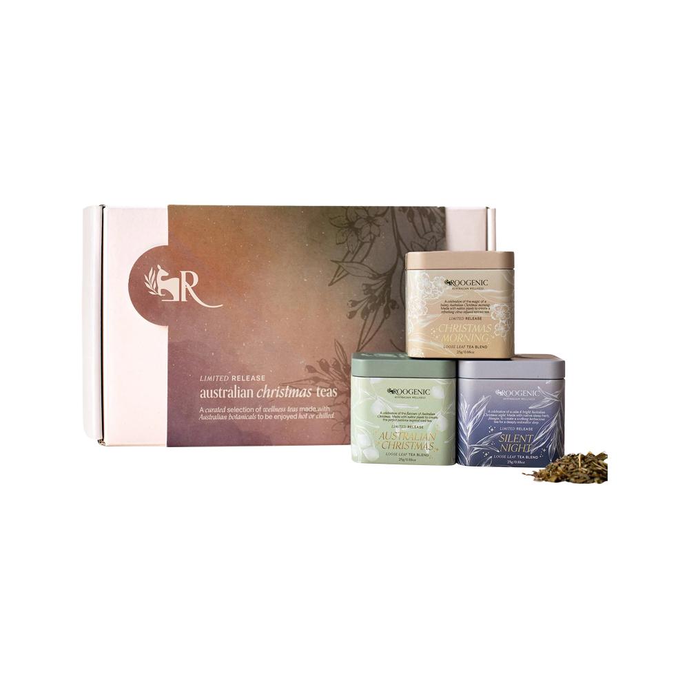 Roogenic Australia - An Australian Christmas Gift Box Loose Leaf 25g x 3 Pack