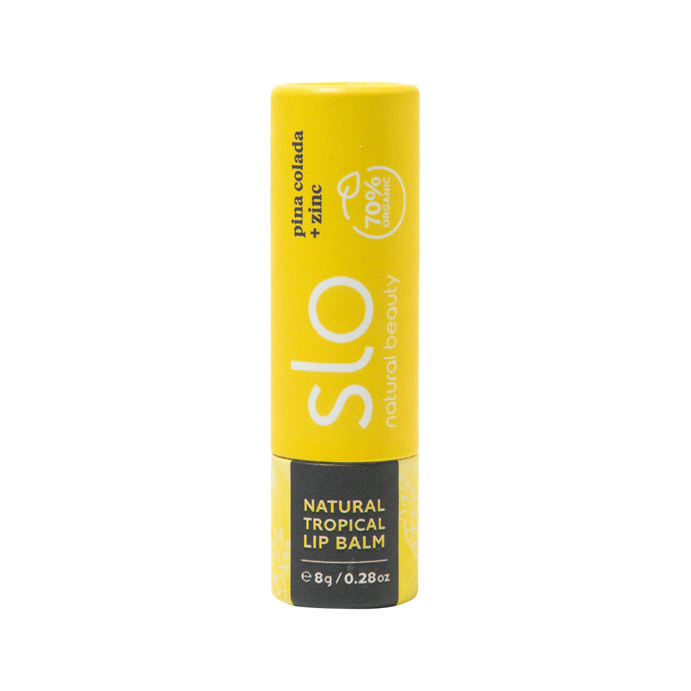 Slo Natural Beauty Organic Natural Lip Balm Pina Colada + Zinc