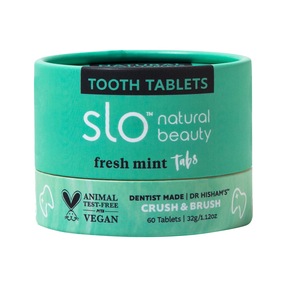 Slo Natural Beauty - Tooth Tablets (Crush & Brush) Fresh Mint Tabs