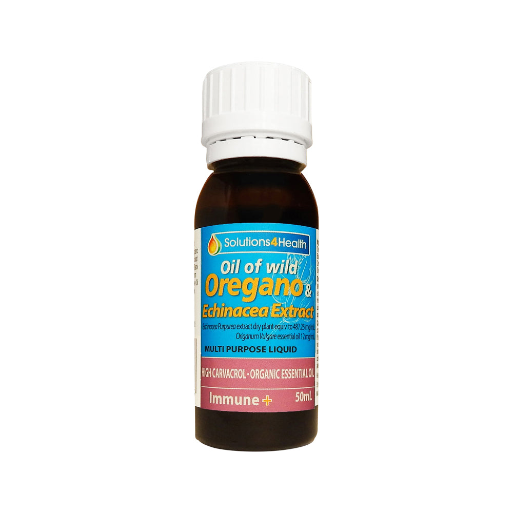 Solutions 4 Health - Oil of Wild Oregano & Echinacea Extract (Immune Plus) 50ml