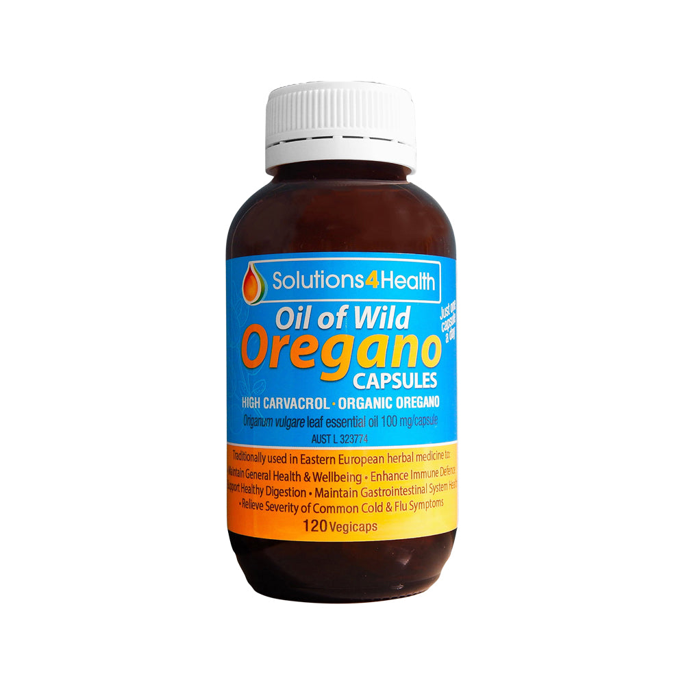 Solutions 4 Health - Organic Oil of Wild Oregano Capsules