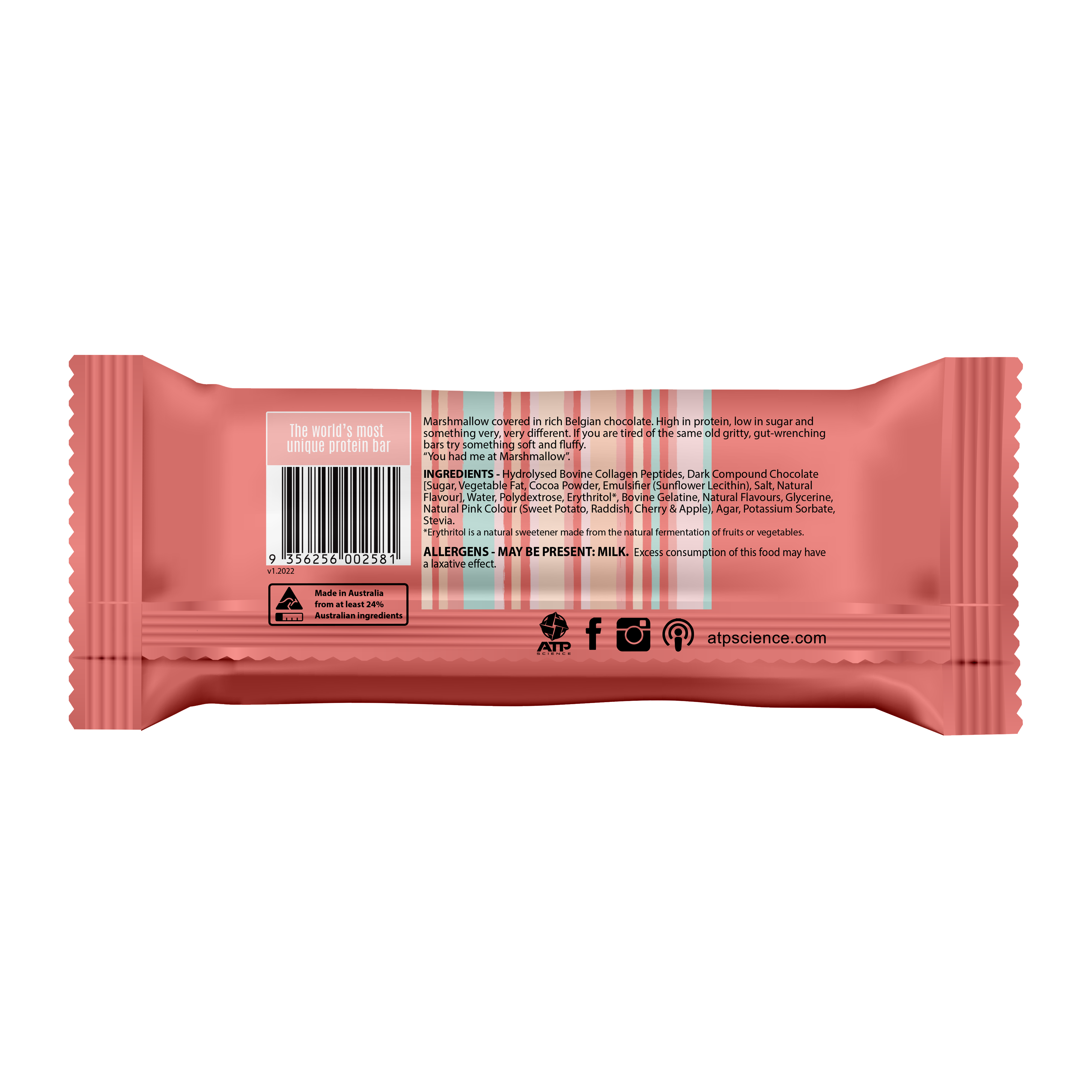ATP Science - NOWAY Collagen Marshmallow Bar Strawberry