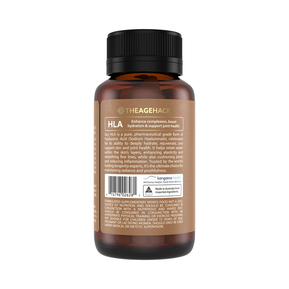 The Age Hack HLA Hyaluronic Acid 60 Capsules