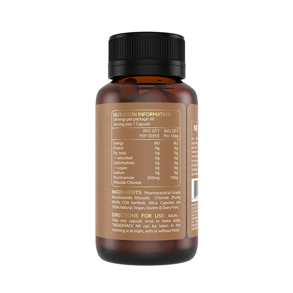 The Age Hack NR Nicotinamide Riboside 60 Capsules
