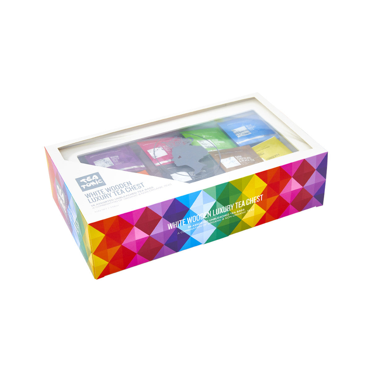 Tea Tonic - Wooden Tea Chest Luxury x 56 Tea Bags