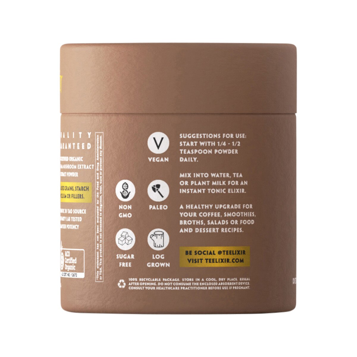 Teelixir - Organic Meshima Mushroom (Immune Support Adaptogen)