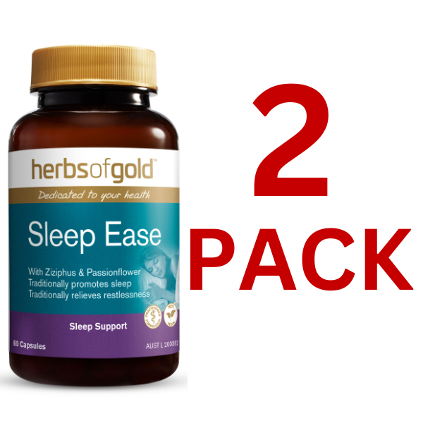 Herbs of Gold - Sleep Ease - 60 Capsules - 2 Pack at $38.50 each