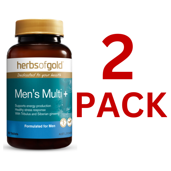 Herbs of Gold - Men's Multi+ 60 Tablets - 2 Pack at $31.10 each