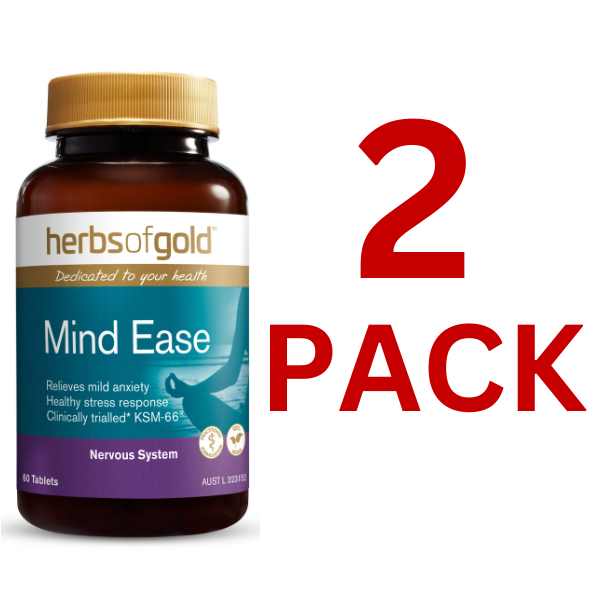 Herbs of Gold - Mind Ease 60 Tablets - 2 Pack at $27.20 each