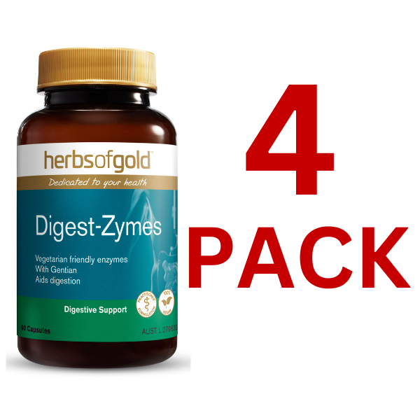 Herbs of Gold - Digest-Zymes 60 Capsules - 4 Pack at $27.40 each