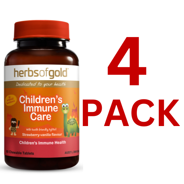 Herbs of Gold - Children's Immune Care 60 Chewable Tablets - 4 Pack at $21.00 each