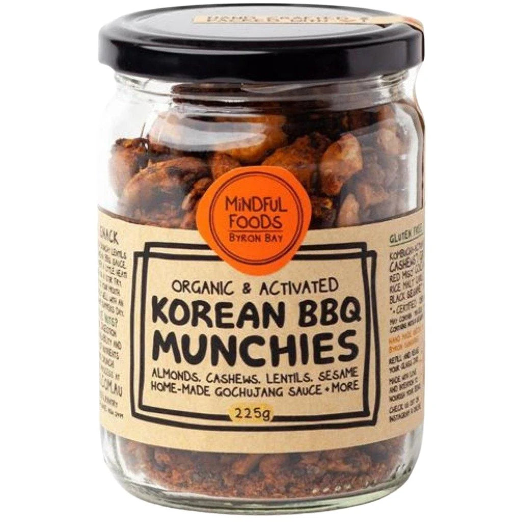 Mindful Foods Munchies Korean BBQ Organic & Activated 220g
