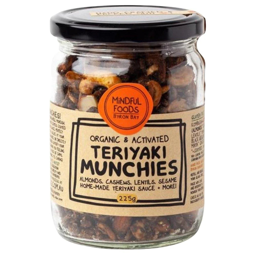 Mindful Foods Munchies Teriyaki Organic & Activated 220g