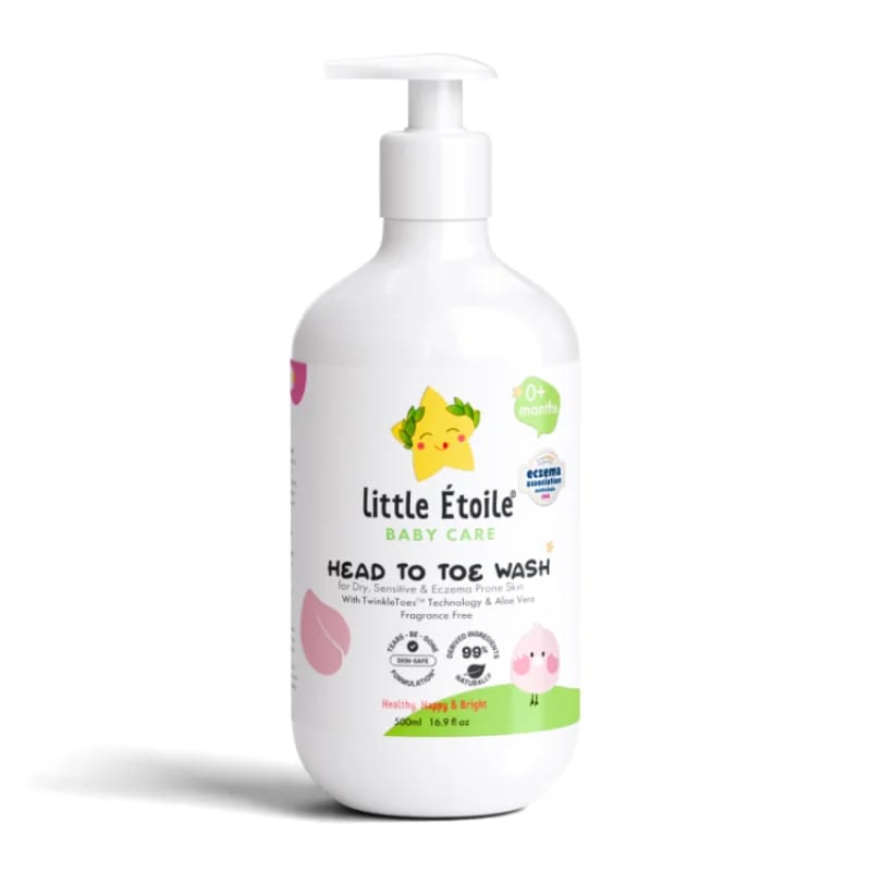 Little Etoile Baby Care - Head to Toe Wash for Dry, Sensitive & Eczema-Prone Skin (0+ Months)