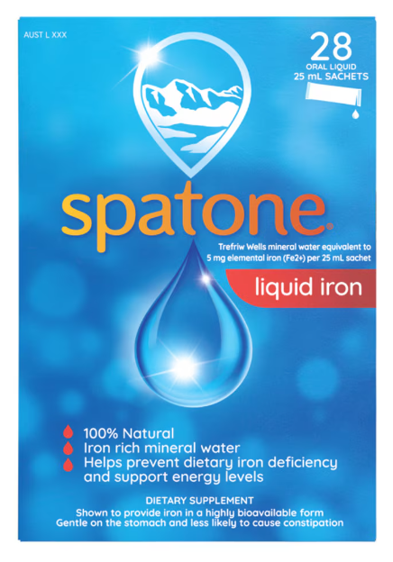 Spatone - Liquid Iron Supplement Sachets 25ml x 28 Pack