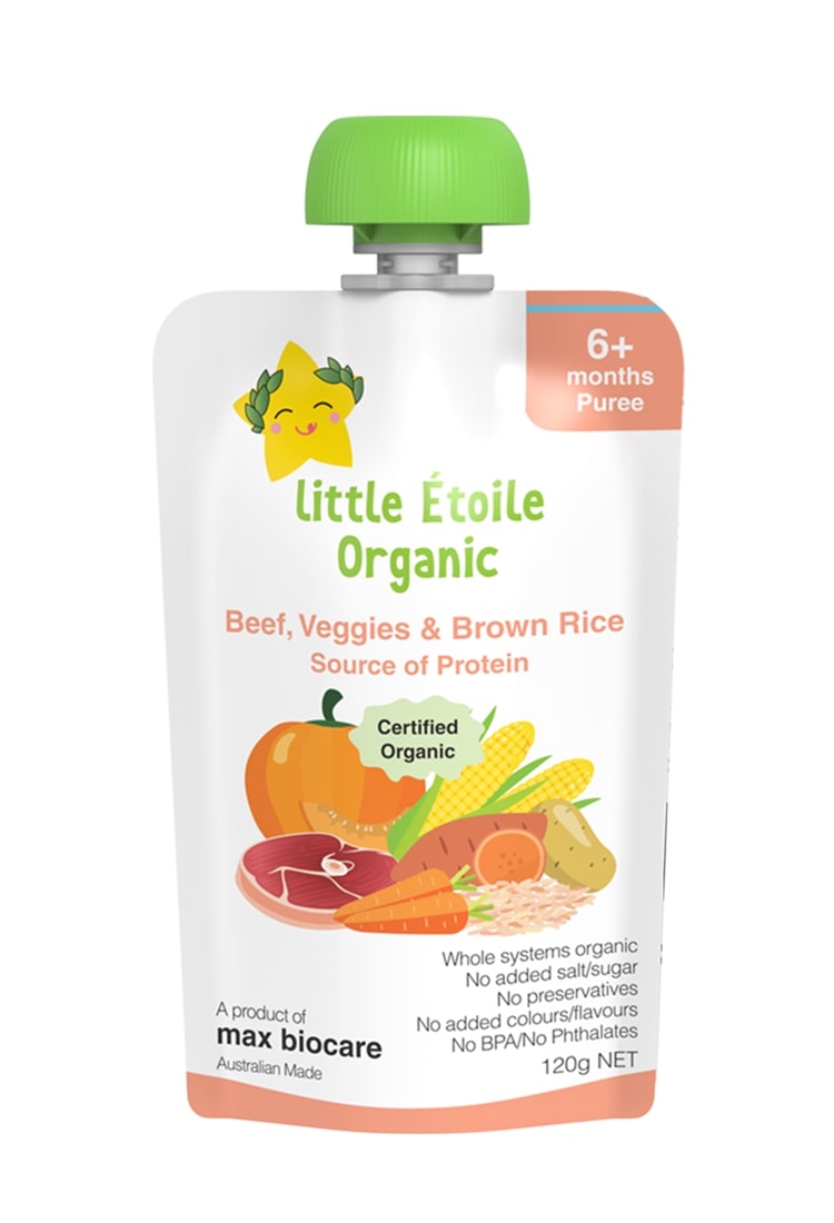 Little Etoile Organic - Beef, Veggies & Brown Rice Puree