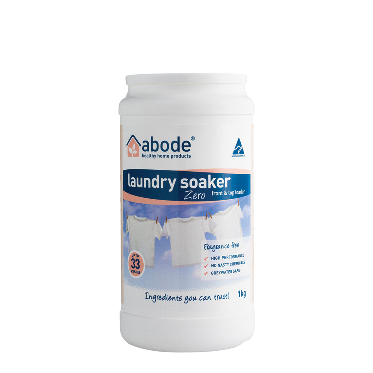 Abode - Laundry Powder (Front Top) Zero