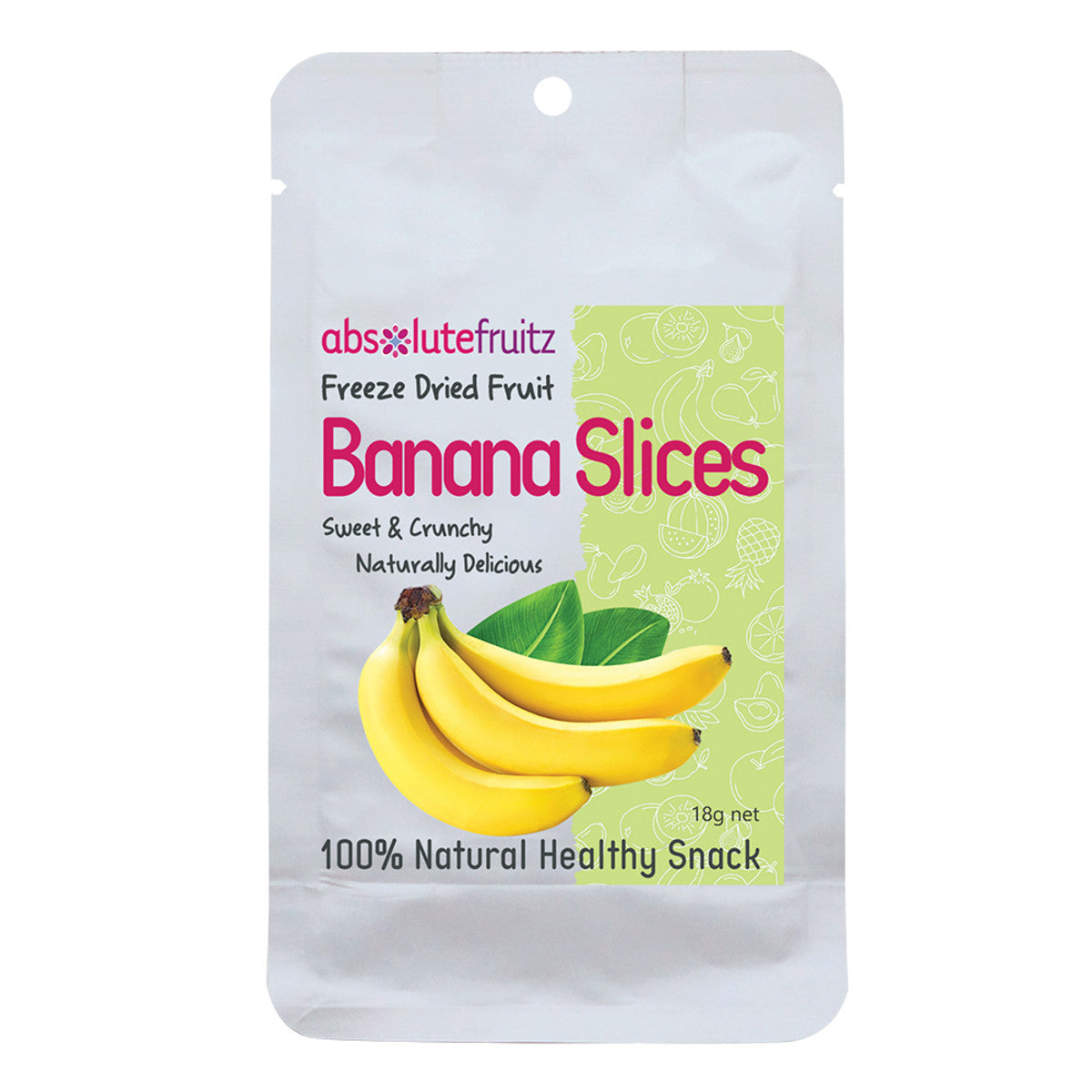 Absolutefruitz - Freeze Dried Banana Slices 18G