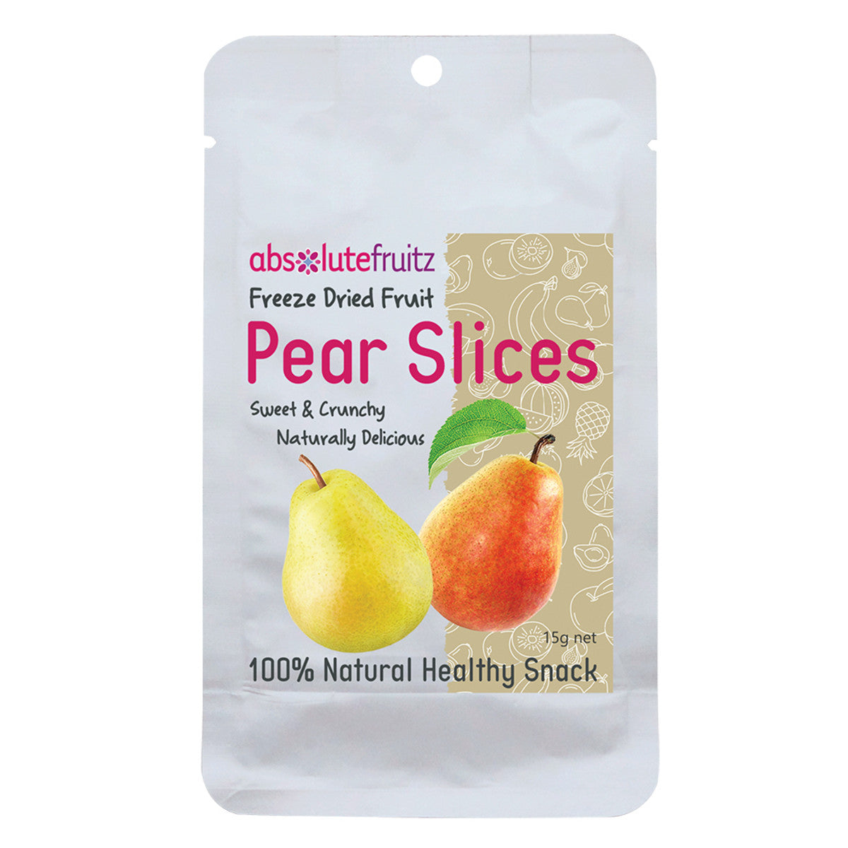 Absolutefruitz - Freeze Dried Pear Slices 15G