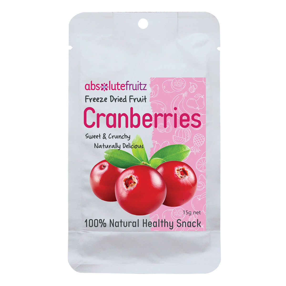 Absolutefruitz - Freeze Dried Whole Cranberries 15G