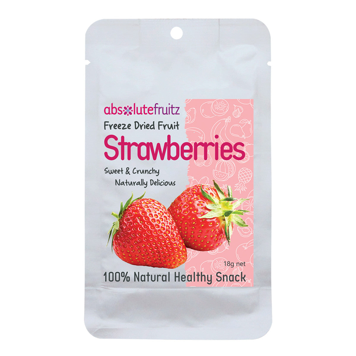 Absolutefruitz - Freeze Dried Whole Strawberries 18G