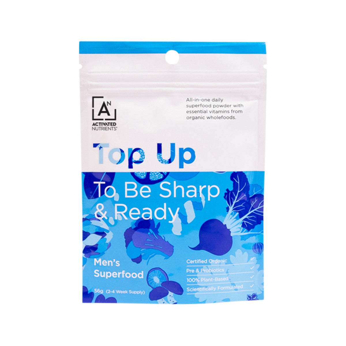 Activated Nutrients - Organic Top Up Men's Multivitamin 56G