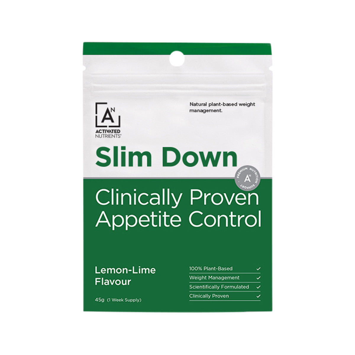 Activated Nutrients - Slim Down Lemon Lime 45G